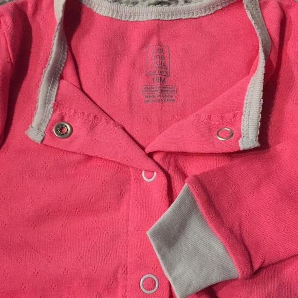 Just one You 18 months pink long john style one piece - Picture 2 of 4